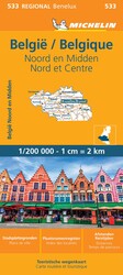 Michelin Map Belgium: North & Central 533