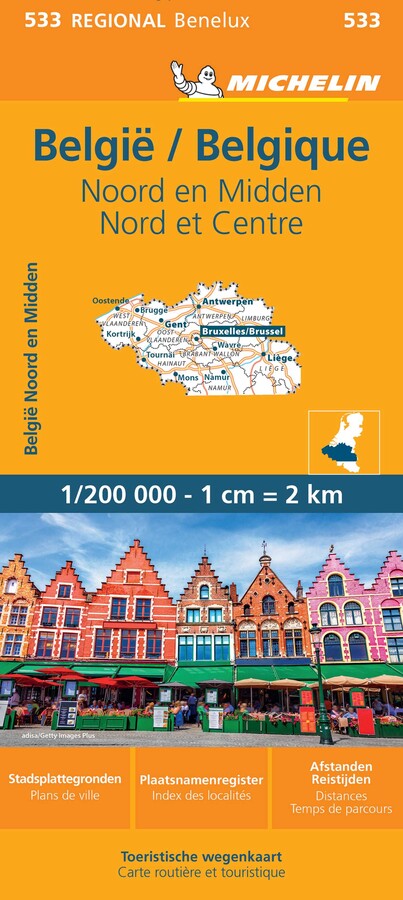 Michelin Map Belgium: North & Central 533