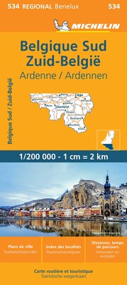 Michelin Map Belgium: South, Ardenne 534 Michelin Map Belgium: South, Ardenne 534
