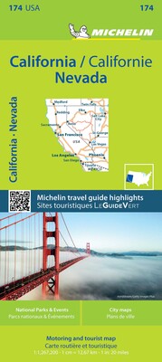 Michelin USA California, Nevada Map 174 Michelin USA California, Nevada Map 174
