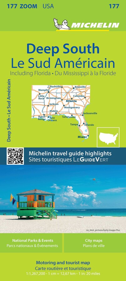 Michelin USA Deep South Including Florida Map 177