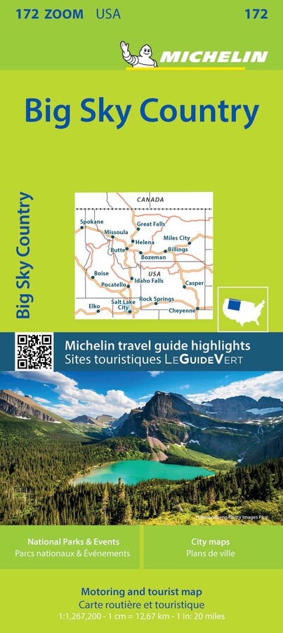 Michelin USA Big Sky Country Map 172