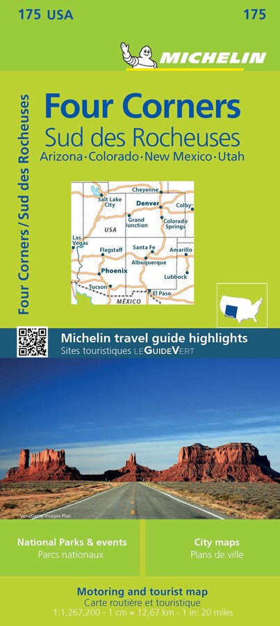 Michelin USA Four Corners Map 175