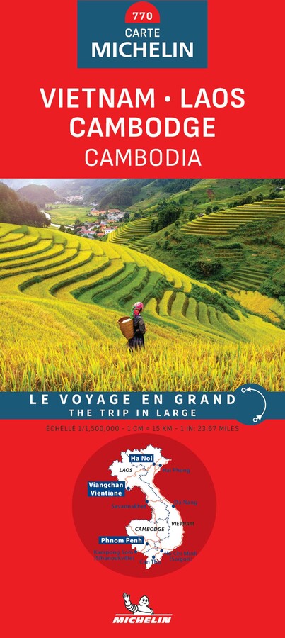 Michelin Vietnam Laos Cambodia Map 770