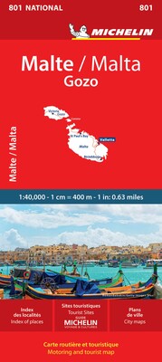 Michelin Malta Map 801 Michelin Malta Map 801