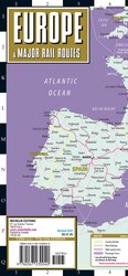 Streetwise Europe & Major Rail Routes Laminated Map