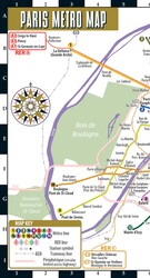 Streetwise Paris Metro Map - Laminated Metro Map of Paris, France