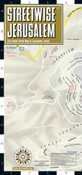 Streetwise Jerusalem Map - Laminated City Center Street Map of Jerusalem, Israel