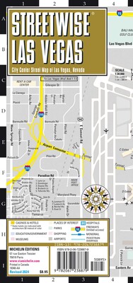 Streetwise Las Vegas Map Streetwise Las Vegas Map
