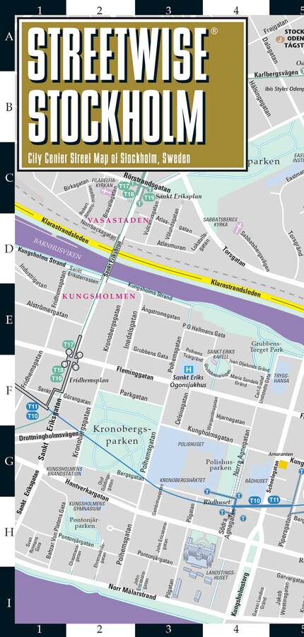 Streetwise Stockholm Map