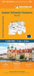 Michelin Switzerland: North Map 551
