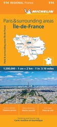 France:  Paris and Surrounding Areas Map 514
