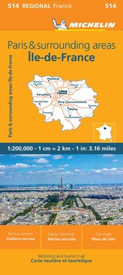 France: Paris and Surrounding Areas Map 514 France: Paris and Surrounding Areas Map 514