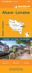 France: Alsace, Lorraine Map 516
