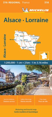 France: Alsace, Lorraine Map 516 France: Alsace, Lorraine Map 516