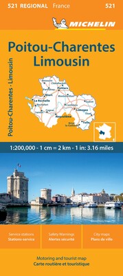 France; Poitou-Charentes Map 521 France; Poitou-Charentes Map 521