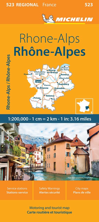 France: Rhone-Alps Map 523