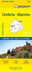 Italy: Umbria, Marche Map 359