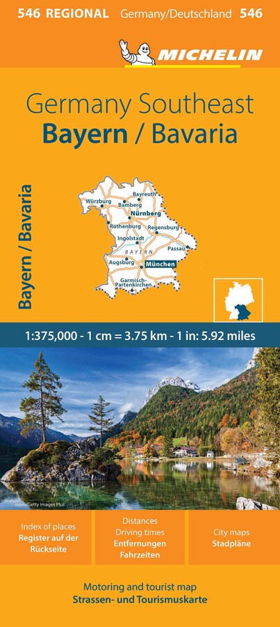 Germany Southeast Map 546 Bayern