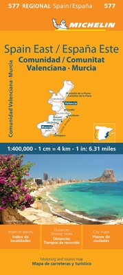 Michelin Spain: East, Valencia Murcia Map 577 Michelin Spain: East, Valencia Murcia Map 577