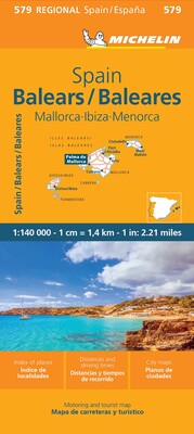 Michelin Spain: Balearic Islands Map 579 Michelin Spain: Balearic Islands Map 579