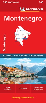 Montenegro Motoring and Tourist Map No 780 Montenegro Motoring and Tourist Map No 780
