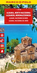 Albania,North Macedonia Marco Polo Map