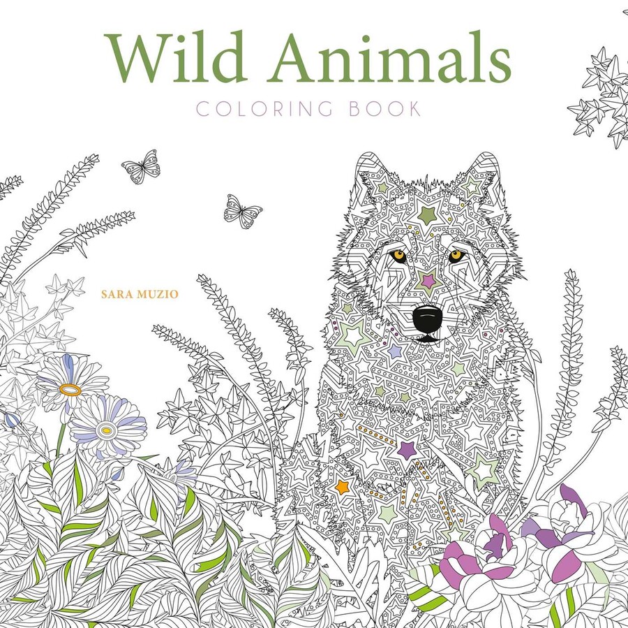 Wild Animals Coloring Book