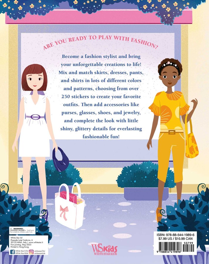 Glittery Fashion Designer Sticker Book