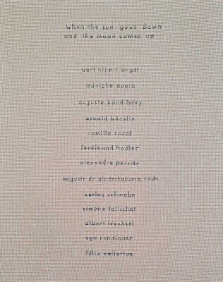 When the Sun Goes Down and the Moon Comes Up When the Sun Goes Down and the Moon Comes Up