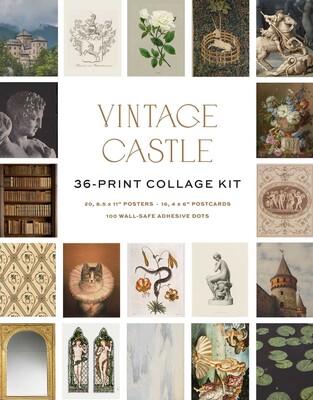 Vintage Castle Wall Collage Kit Vintage Castle Wall Collage Kit