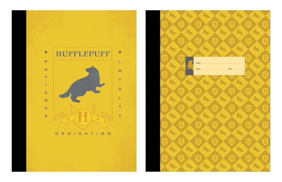 Harry Potter: Hufflepuff Composition Notebook Set (Set of 2)