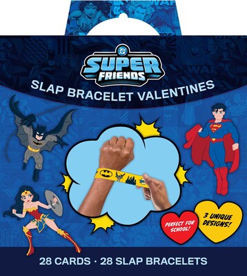 DC: Super Friends Slap Bracelet Valentines DC: Super Friends Slap Bracelet Valentines