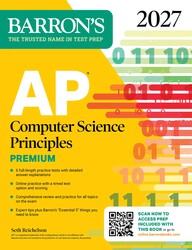 AP Computer Science Principles Premium, 2027:  6 Practice Tests + Comprehensive Review + Online Practice