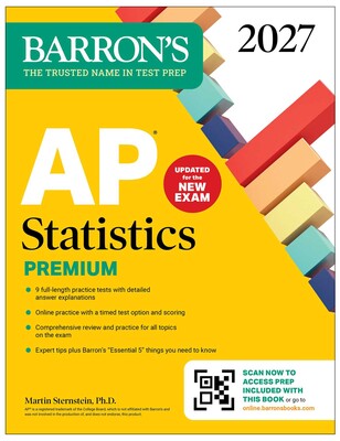 AP Statistics Premium, 2027: 9 Practice Tests + Comprehensive Review + Online Practice AP Statistics Premium, 2027: 9 Practice Tests + Comprehensive Review + Online Practice