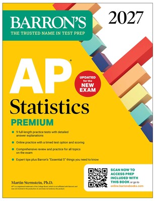 AP Statistics Premium, 2027: 9 Practice Tests + Comprehensive Review + Online Practice AP Statistics Premium, 2027: 9 Practice Tests + Comprehensive Review + Online Practice
