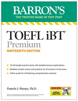 TOEFL, iBT Premium, Nineteenth Edition: Prep Book with 10 Practice Tests + Comprehensive Review + Online Audio (2026) TOEFL, iBT Premium, Nineteenth Edition: Prep Book with 10 Practice Tests + Comprehensive Review + Online Audio (2026)