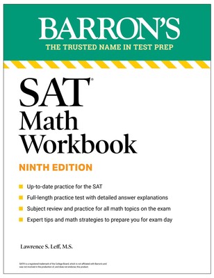 SAT Math Workbook: Practice for the Digital Exam (Barron's SAT Prep) Ninth Edition
