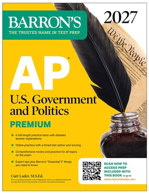 AP U.S. Government and Politics Premium, 2027: Prep Book with 6 Practice Tests + Comprehensive Review + Online Practice (Barron's AP Prep) AP U.S. Government and Politics Premium, 2027: Prep Book with 6 Practice Tests + Comprehensive Review + Online Practice (Barron's AP Prep)