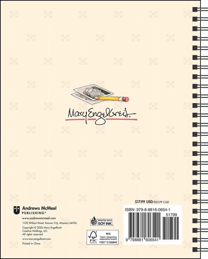 Mary Engelbreit's A Moment Here, A Memory There 2027 Monthly/Weekly Planner