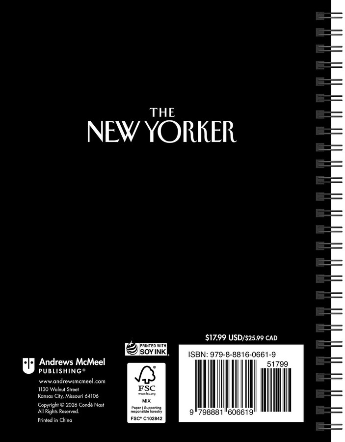 New Yorker Magazine 2027 Monthly/Weekly Planner Calendar