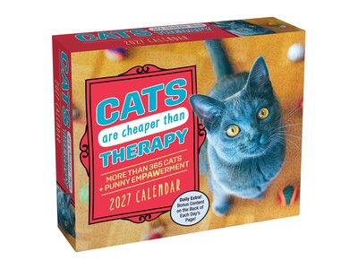 Cats Are Cheaper Than Therapy 2027 Day-to-Day Calendar Cats Are Cheaper Than Therapy 2027 Day-to-Day Calendar
