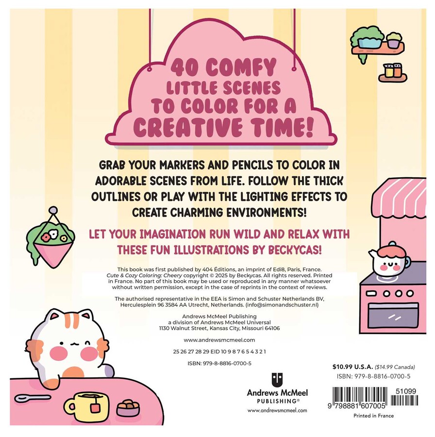 Cute & Cozy Coloring | Book by Becky Cas | Official Publisher Page ...