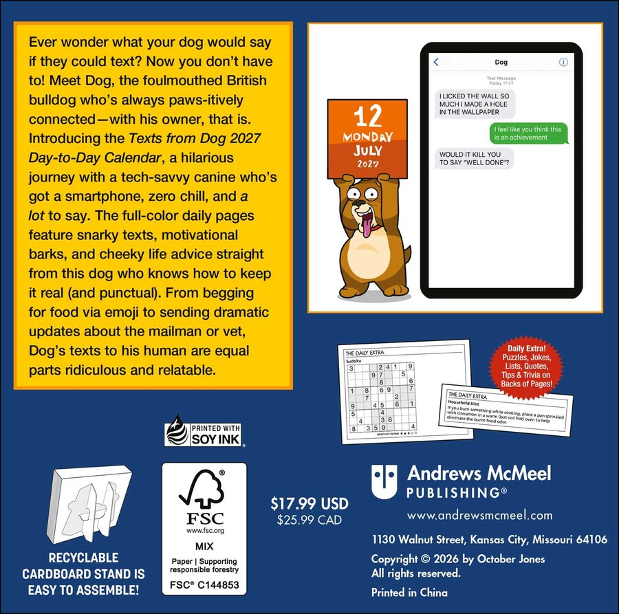 Texts from Dog 2027 Day-to-Day Calendar