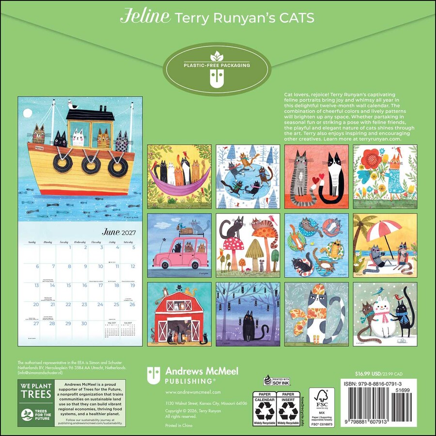 Feline 2027 Wall Calendar