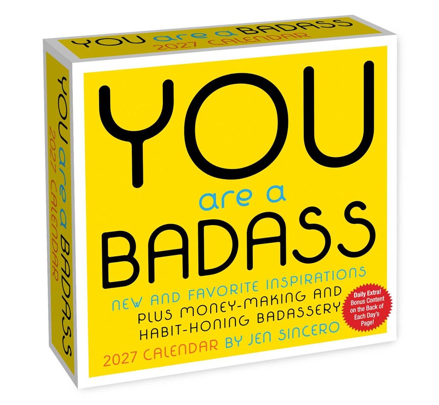 You Are a Badass 2027 Day-to-Day Calendar