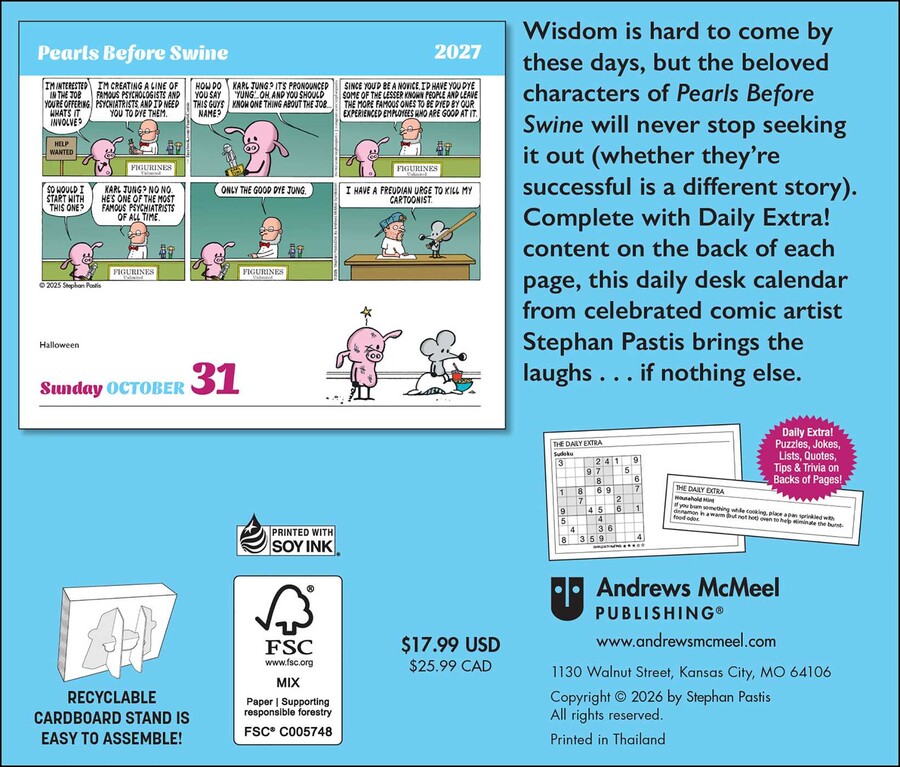 Pearls Before Swine 2027 Day-to-Day Calendar