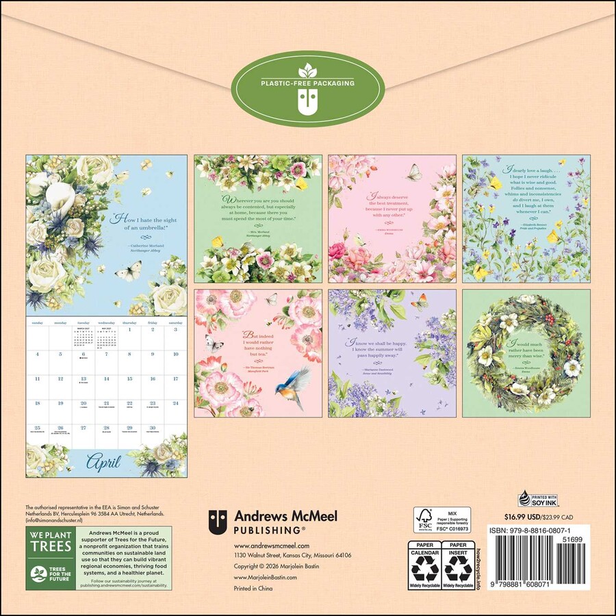 Quotable Jane Austen 2027 Wall Calendar