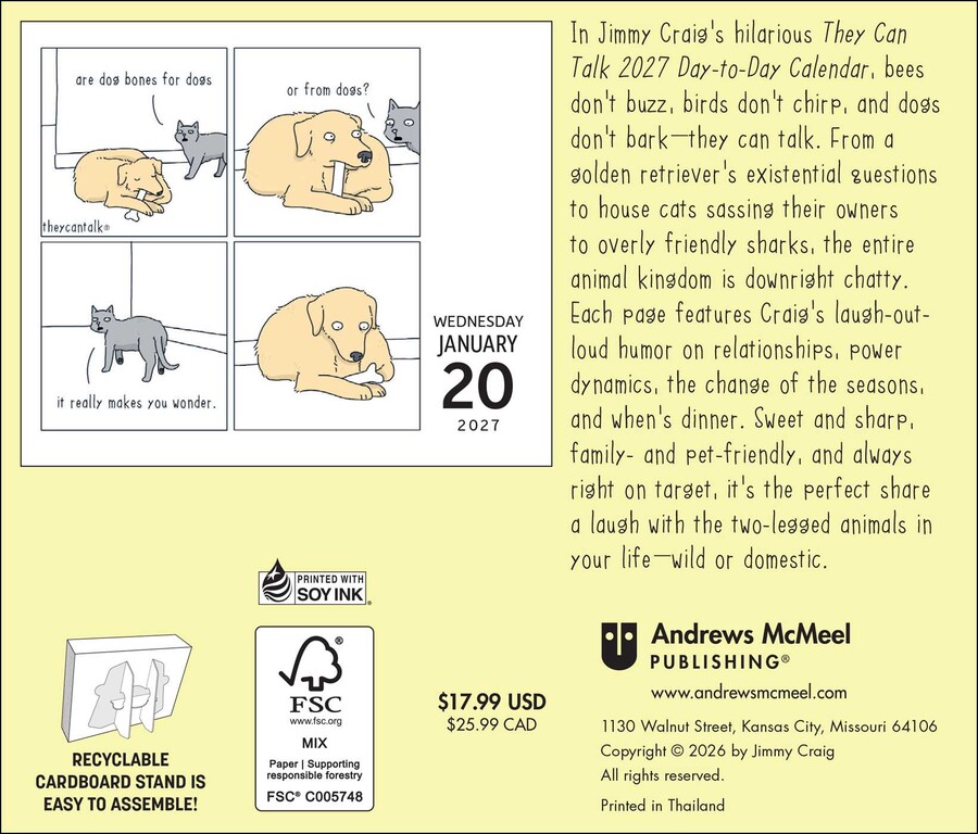 They Can Talk Comics 2027 Day-to-Day Calendar