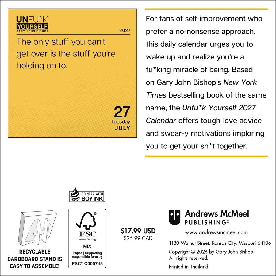 Unfu*k Yourself 2027 Day-to-Day Calendar